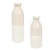 Ceramic Two-Tone Cylinder Vase, Set Of 2 -Simply Devine Gifts And Decor Shop 3va140
