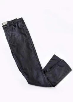 Waxed 5 Pocket Trouser Black
