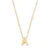 LETTER PENDANT NECKLACE GOLD METAL -Simply Devine Gifts And Decor Shop 41a04eb05b76da1403221acfbc304781
