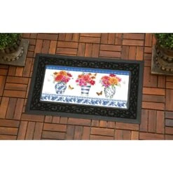Chinoiserie Garden Satin Flag