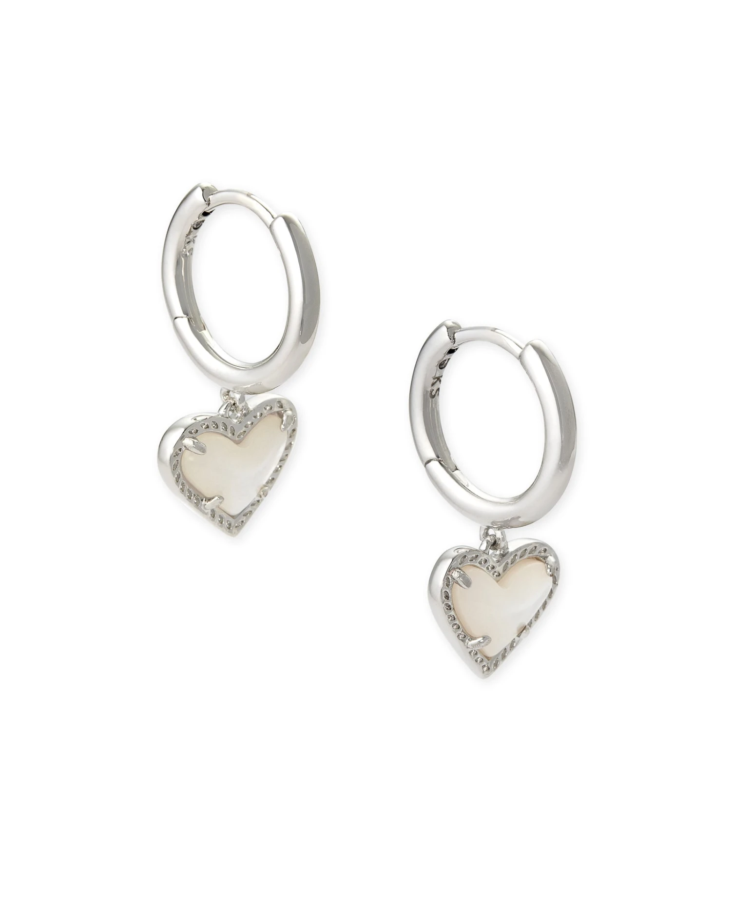 Ari Heart Huggie Earrings 5 Ari Heart Huggie Earrings - Image 3