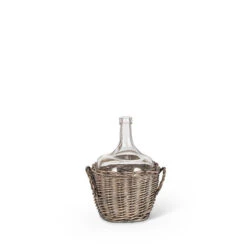 Sm Glass Jar In Basket