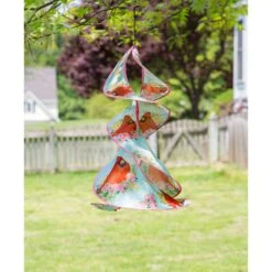 Spring Floral Cardinal Linen Flag