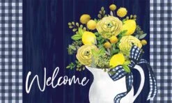 Lemons On Blue Collection -Simply Devine Gifts And Decor Shop 4838M