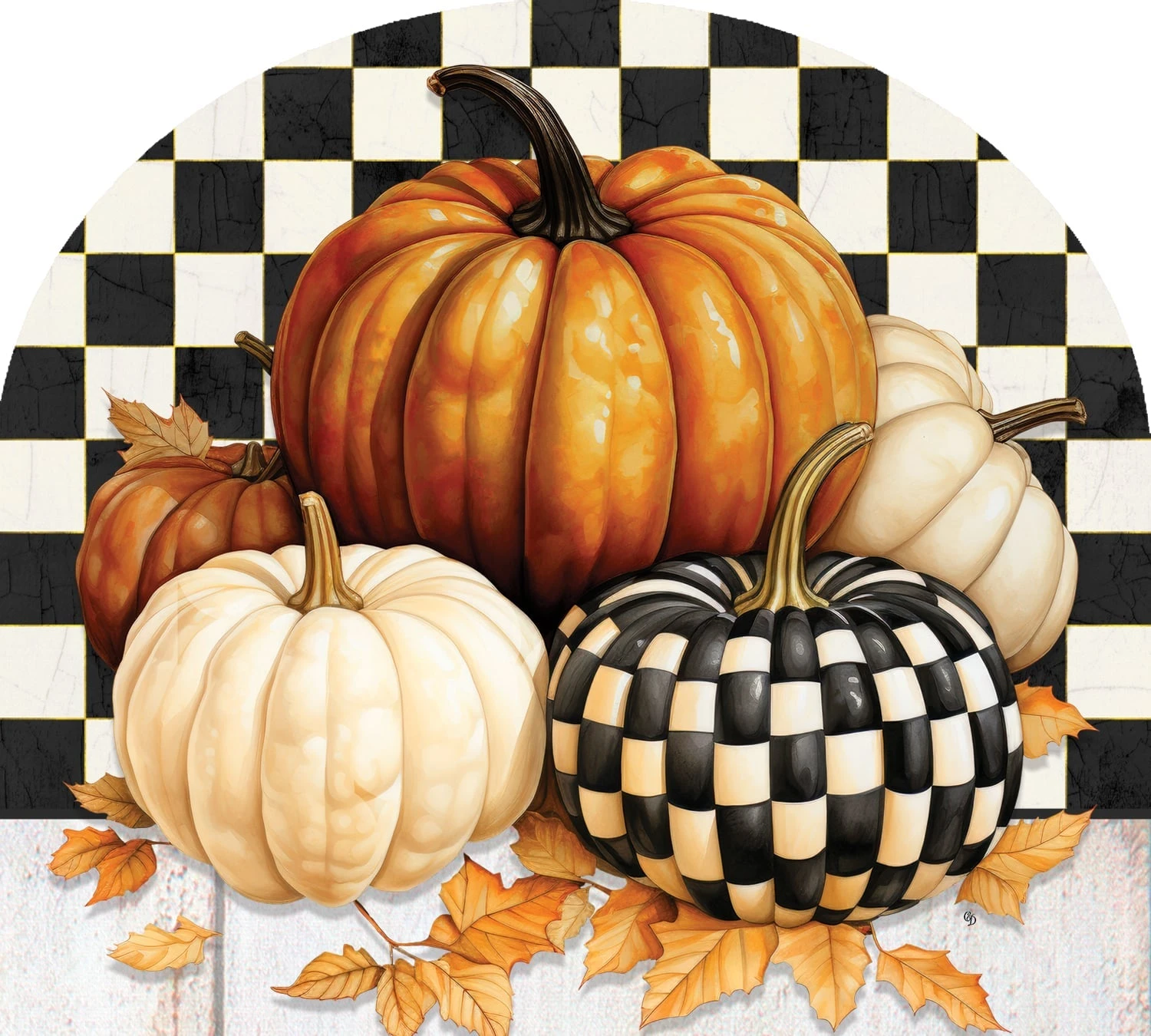 Checkered Pumpkin Flag Collection 4 Checkered Pumpkin Flag Collection - Image 2
