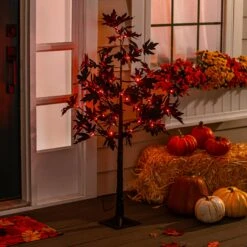 Halloween Maple Indoor/Outdoor LED Color Changing Tree, -Simply Devine Gifts And Decor Shop 4fl355 2