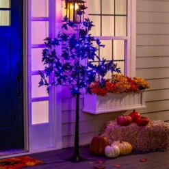 Halloween Maple Indoor/Outdoor LED Color Changing Tree, -Simply Devine Gifts And Decor Shop 4fl356