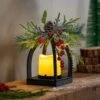 Woodland Storybook Faux Floral Table Decor Artificial With LED Lantern, 10"H -Simply Devine Gifts And Decor Shop 4fl385