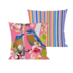 Birdies On Cherry Blossoms Suede Flag Collection -Simply Devine Gifts And Decor Shop 4plc528