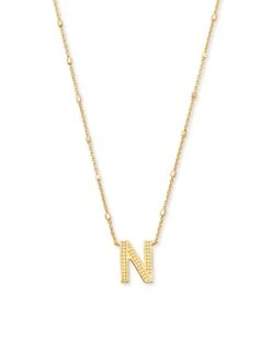 LETTER PENDANT NECKLACE GOLD METAL -Simply Devine Gifts And Decor Shop 50b0ea7617d3f3d6054a79e2cb665f3d