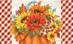 Pumpkin Sunflowers Flag Collection -Simply Devine Gifts And Decor Shop 5218M