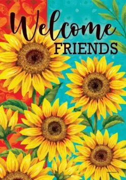 Sunflower Welcome Flag Collection -Simply Devine Gifts And Decor Shop 5219FL