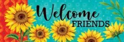 Sunflower Welcome Flag Collection -Simply Devine Gifts And Decor Shop 5219SS