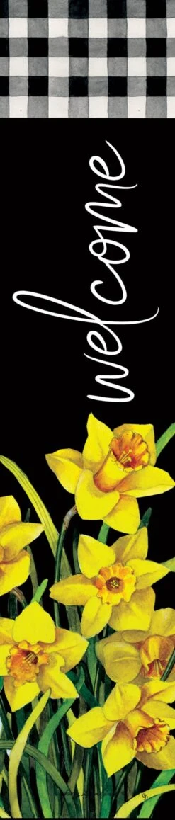 Daffodil Check-Flag Collection -Simply Devine Gifts And Decor Shop 5363YE scaled 1