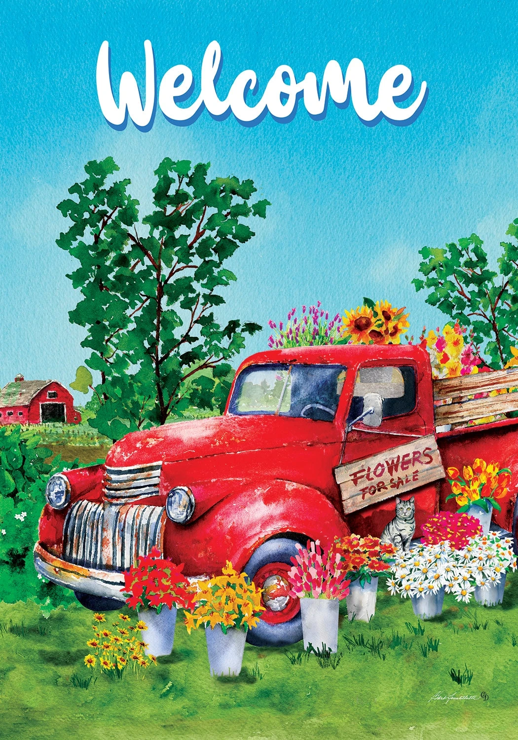 Flower Truck-Flag Collection 3 Flower Truck-Flag Collection