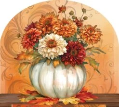 PUMPKIN MUMS GARDEN COLLECTION -Simply Devine Gifts And Decor Shop 5449