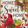 Home Sweet Cardinals Flag Collection -Simply Devine Gifts And Decor Shop 5455FL