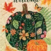 Pumpkin & Leaves Flag Collection -Simply Devine Gifts And Decor Shop 5461FL