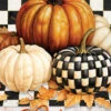Checkered Pumpkin Flag Collection -Simply Devine Gifts And Decor Shop 5463FL