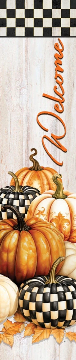 Checkered Pumpkin Flag Collection 9 Checkered Pumpkin Flag Collection -Simply Devine Gifts And Decor Shop 5463YE