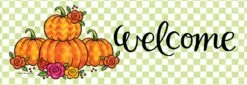 Floral Pumpkins Flag Collection -Simply Devine Gifts And Decor Shop 5475SS