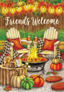 Fall Fire Pit Flag Collection