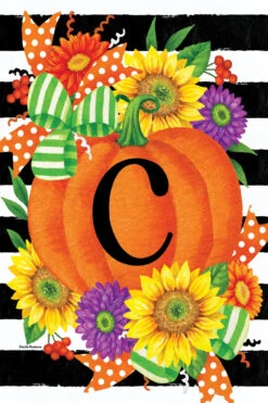 Pumpkin Splendor-Monogram -Simply Devine Gifts And Decor Shop 5516FM