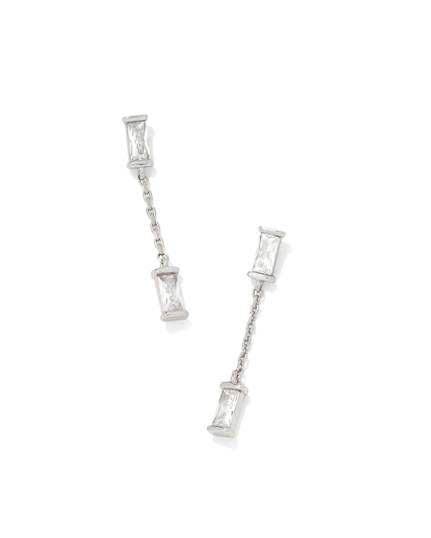 Juliette Drop Earring White Crystal 4 Juliette Drop Earring White Crystal - Image 2