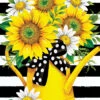 Sunflower Watering Can Flag Collection