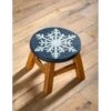 Hand-Carved Snow Flake Acacia Wood Footstool 1 Hand-Carved Snow Flake Acacia Wood Footstool -Simply Devine Gifts And Decor Shop 59a33 2
