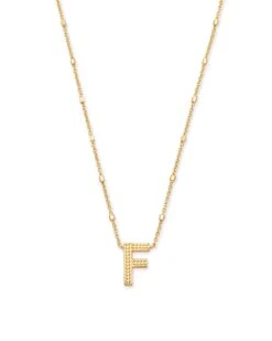 LETTER PENDANT NECKLACE GOLD METAL -Simply Devine Gifts And Decor Shop 605322a7e3665ddba1d6b347dd9b45d0