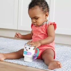Fisher-Price Laugh & Learn Wake Up & Learn Coffee Mug Baby & Toddler Toy With Music & Lights