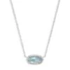 ELISA NECKLACE LIGHT BLUE ILLUSION