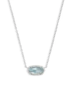 ELISA NECKLACE LIGHT BLUE ILLUSION