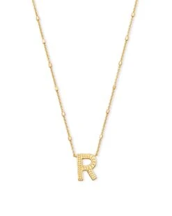 LETTER PENDANT NECKLACE GOLD METAL -Simply Devine Gifts And Decor Shop 6464b3cde922970abda8e447f9c8ef7d