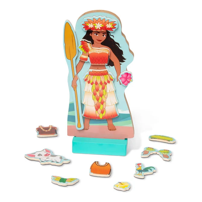Disney Princess Moana Wooden Magnetic Dress-Up Play Set 8 Disney Princess Moana Wooden Magnetic Dress-Up Play Set - Image 6