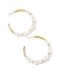 JOVIE BEADED HOOP EARRINGS