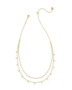 EVE MULTI STRAND NECKLACE WHITE MIX