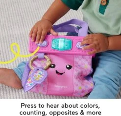 Fisher-Price Laugh & Learn Going Places Learning Purse Baby & Toddler Toy Bag & Accessories -Simply Devine Gifts And Decor Shop 814x8uBKBFL. AC SX679