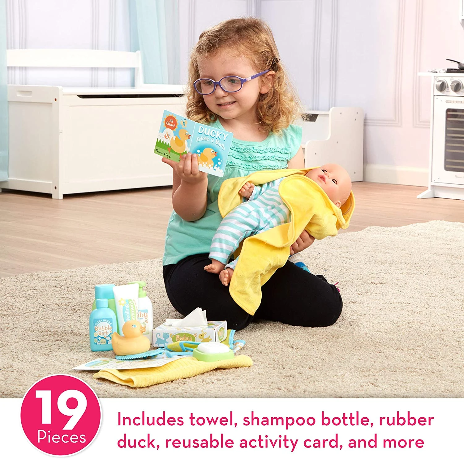 Mine To Love Changing & Bath Time Play Set 3 Mine To Love Changing & Bath Time Play Set