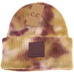 Tie Dye C.C. Beanie With Rubber Patch -Simply Devine Gifts And Decor Shop 83D918A3 221F 4CF2 ACBA CD5C90EEC28D