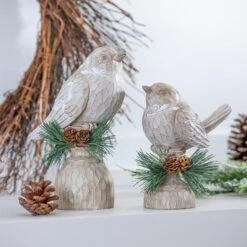 Resin Bird With Artificial Table Decor Set