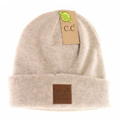 Unisex Soft Ribbed Leather Patch C.C. Beanie -Simply Devine Gifts And Decor Shop ADC943D2 1164 4495 83AA E7AB612ABFCB