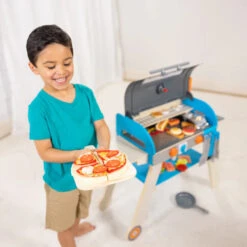 Deluxe Grill & Pizza Oven Play Set -Simply Devine Gifts And Decor Shop Deluxe Grill Pizza Oven Playset 030608 5 Kid Lifestyle
