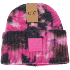 Tie Dye C.C. Beanie With Rubber Patch -Simply Devine Gifts And Decor Shop EBF7B2F9 2BE2 4A8F 866D 44976306290E