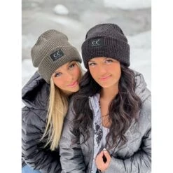 Reflective Solid Unisex C.C Beanie