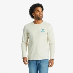Clean Radiating Sun Long Sleeve Crusher Tee