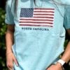 CRUSHER-LITE TEE BIG FLAG NORTH CAROLINA -Simply Devine Gifts And Decor Shop Tezza 8205