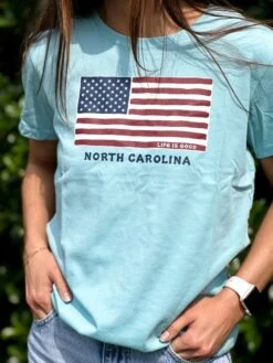CRUSHER-LITE TEE BIG FLAG NORTH CAROLINA