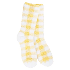 Knit Pickin' Fireside Crew -Simply Devine Gifts And Decor Shop WKPFIR 701 YellowCheck